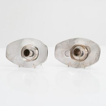 Bertel Gardberg, a pair of silver candleholders for Kultakeskus, Hämeenlinna 1958.