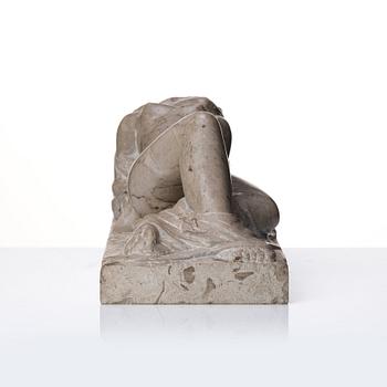 Oskar E. Höfinger, sculpture, stone. Signed and dated 1981.