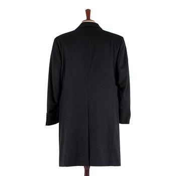 EDUARD DRESSLER, a grey wool mens coat. Size 96, corresponds to a wider size 48.