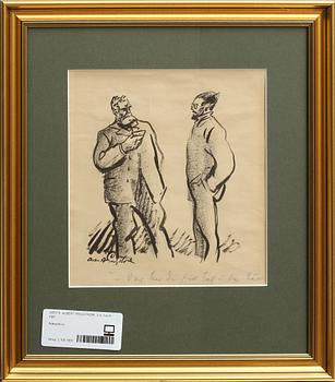 ALBERT ENGSTRÖM, tusch, 2 st, sign.
