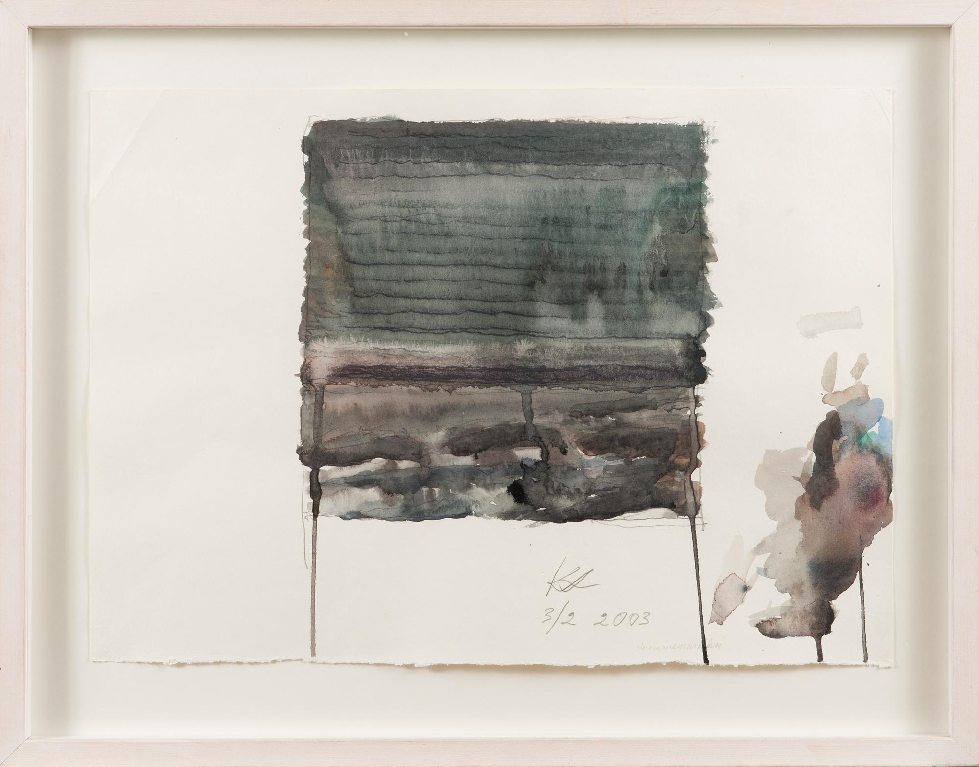 KUUTTI LAVONEN, water colour, signed and dated 5/2 2003.