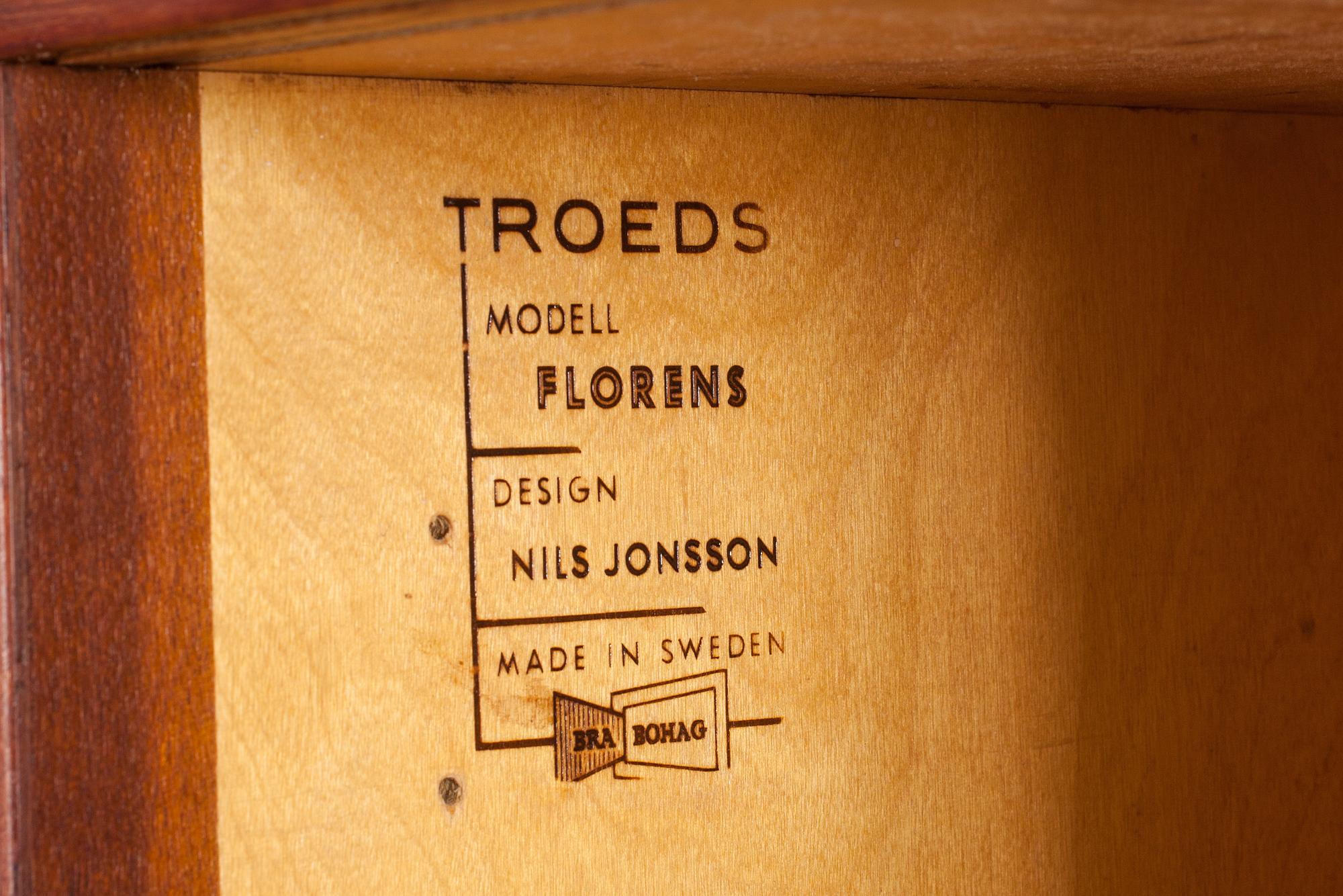 SIDEBOARD, Troeds, Bjärnum, "Florens" Nils Jonsson, 1950-tal.