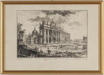 GIOVANNI BATTISTA PIRANESI, after, etchings, 2. 19th Century.