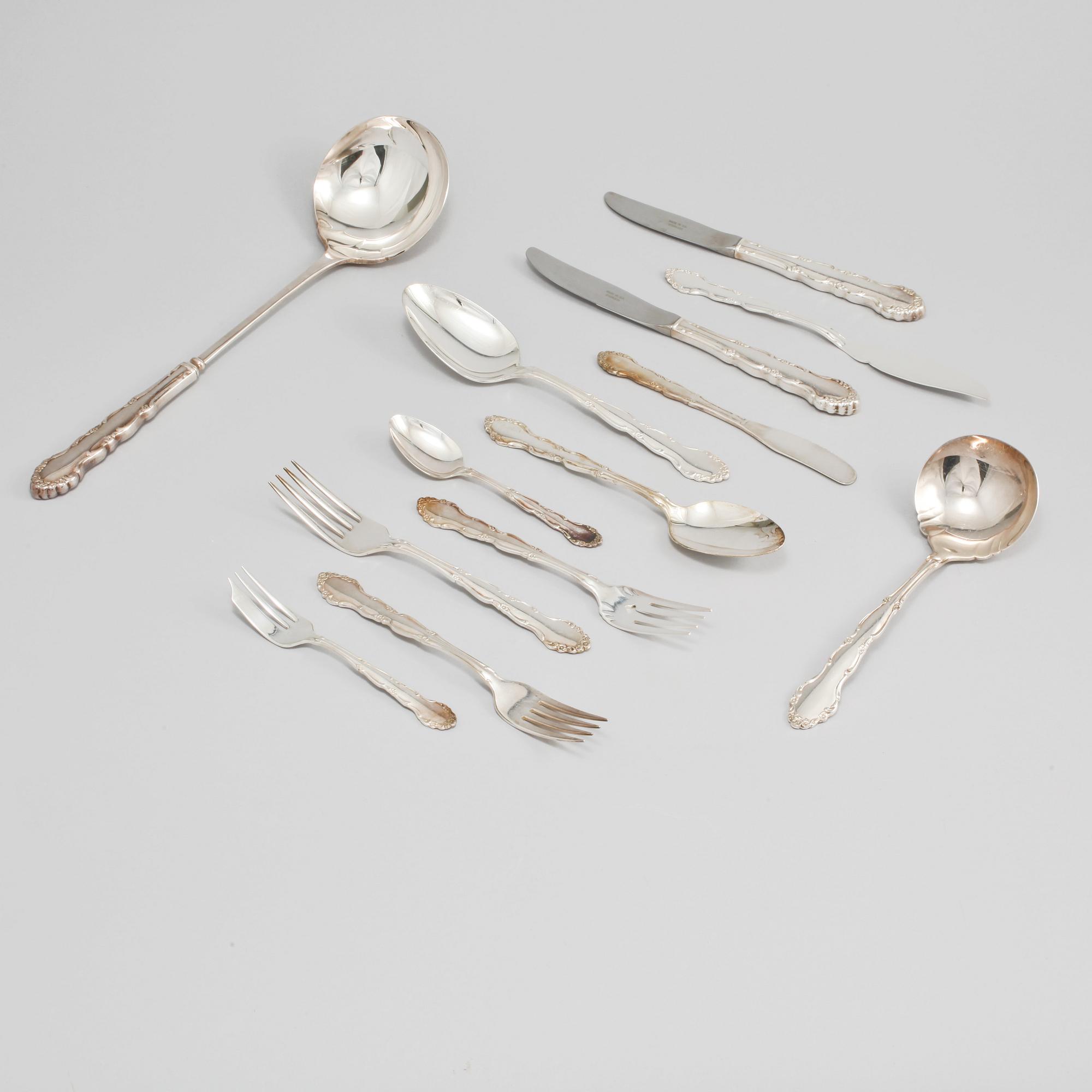 BESTICKUPPSÄTTNING, nysilver, Oneida, Storbritannien, 1900-talets andra hälft.