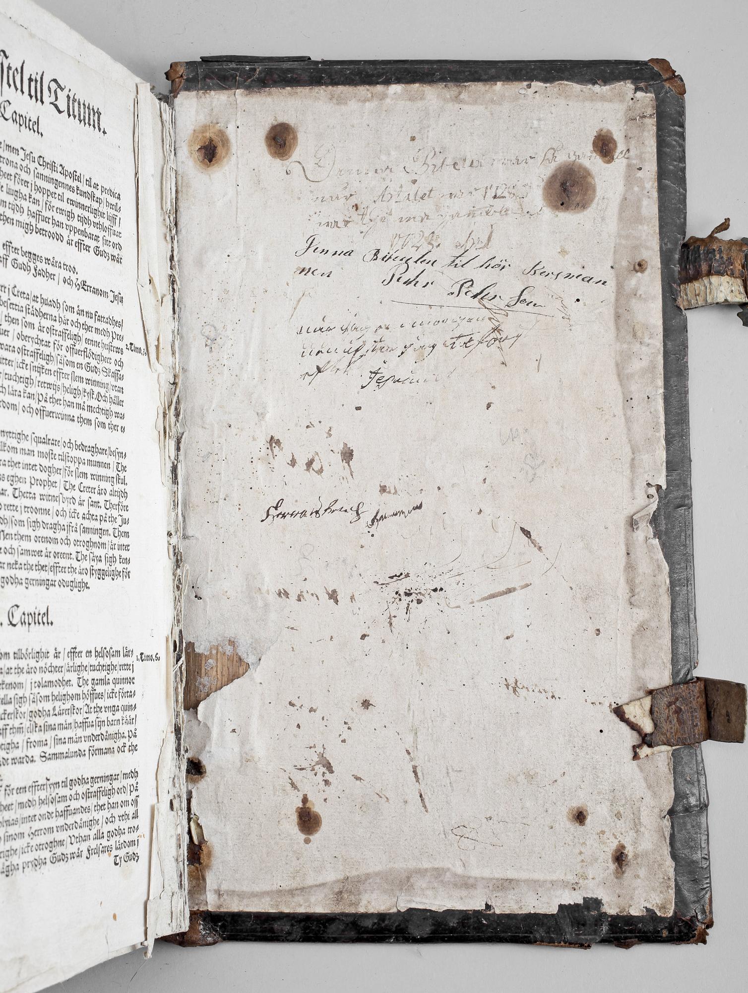 Gustav Vasas bibel "Thet är all then heligha scrifft, på Swensko...".