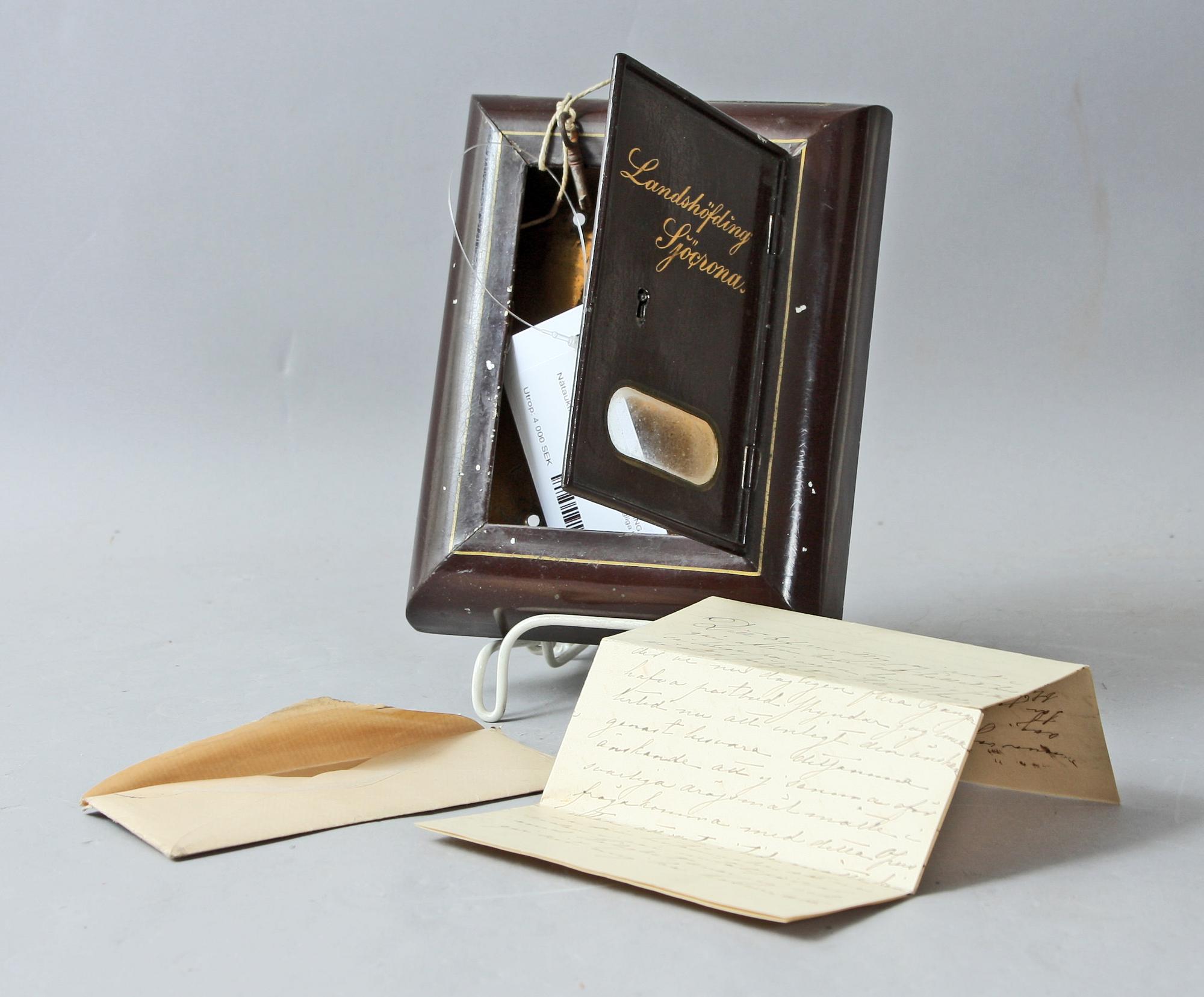 BREV- OCH DOKUMENTSAMLING, 1800-tal, Cornelius Alexander Sjöcrona, bl a kungliga brev.