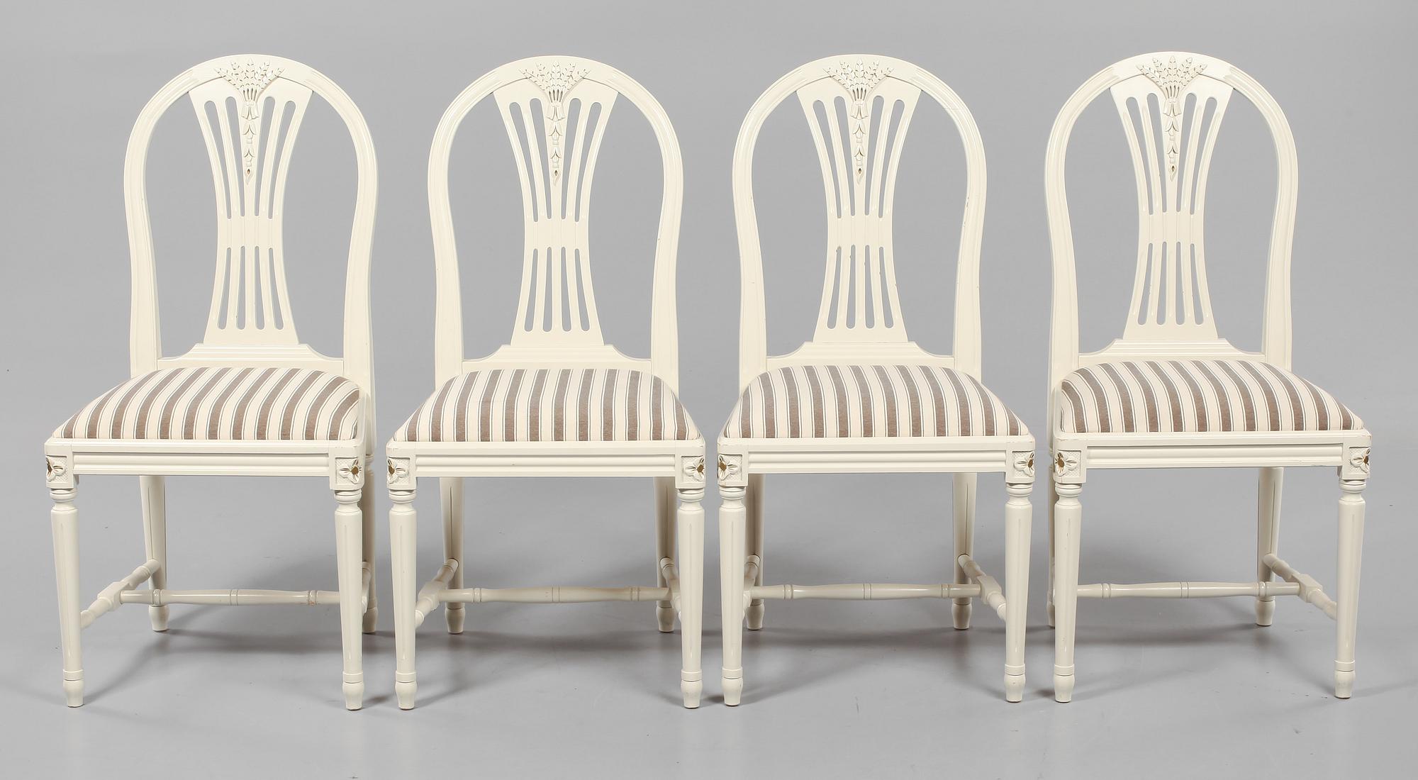 MATGRUPP, 7 delar, gustaviansk stil, 1900-talets andra hälft.