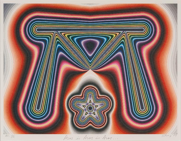 Sture Johannesson, silkscreen in colours, 1989, signed HC I/X.
