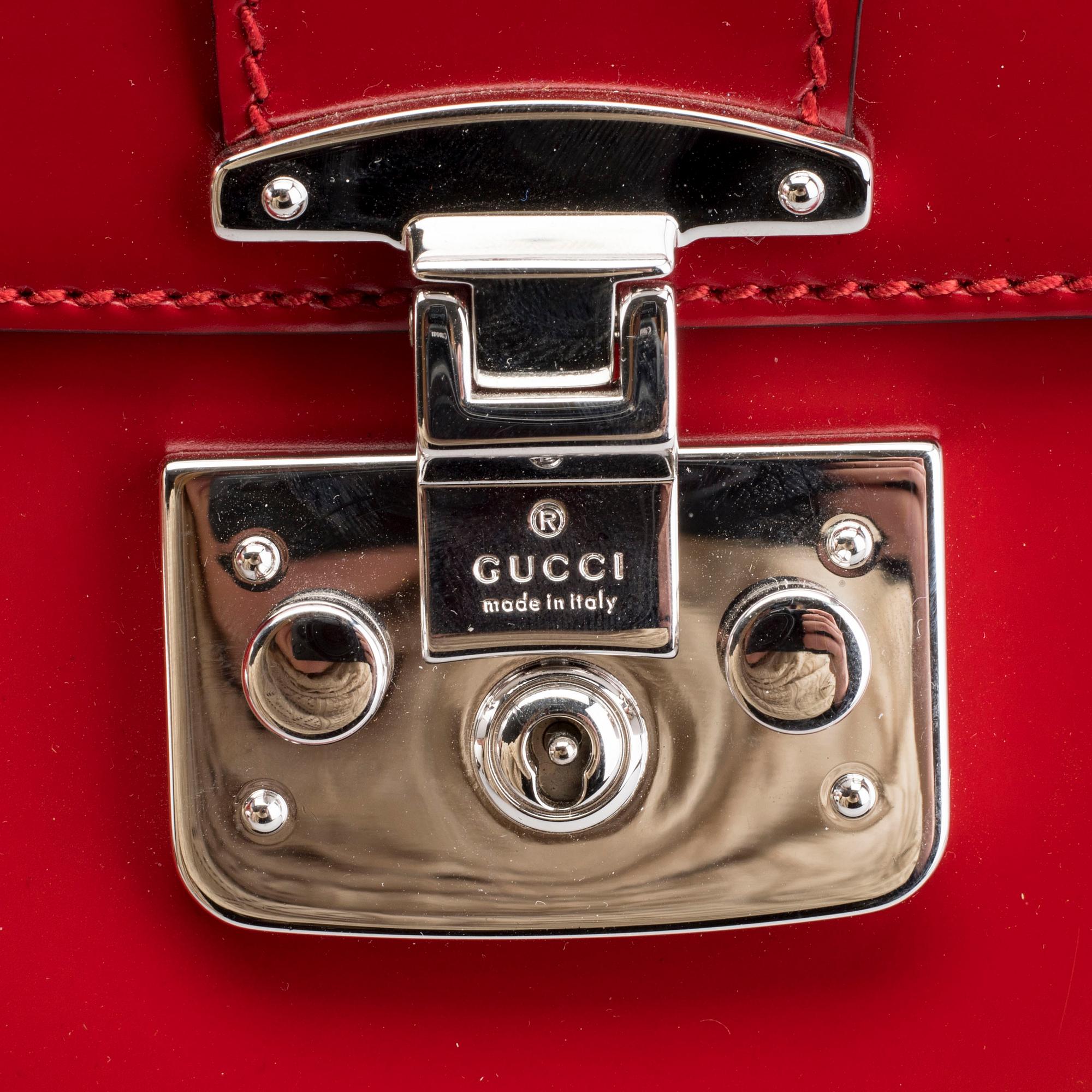 GUCCI, "Calfskin Bambu Medium Lady Lock Top Handle", väska.