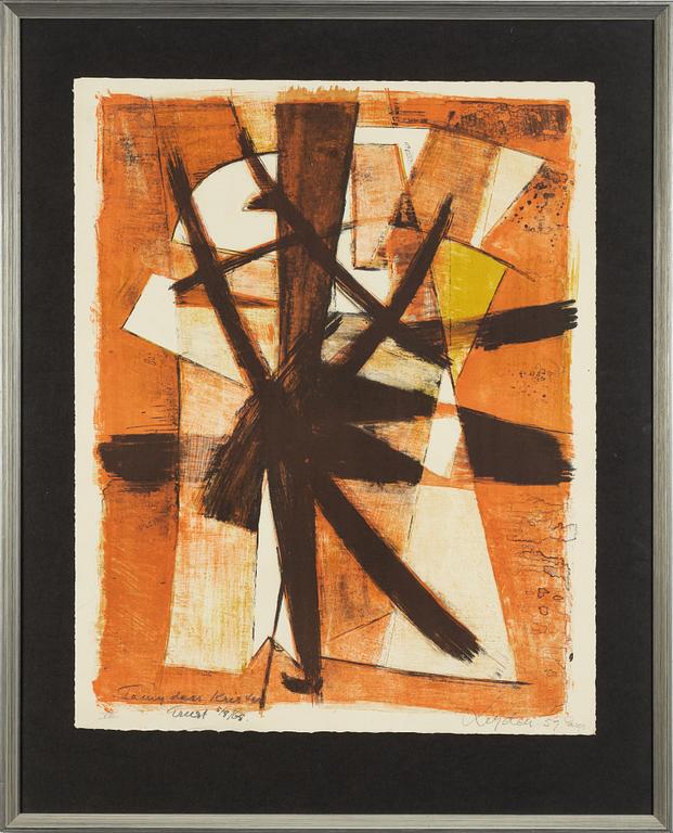 Ernst van Leyden, Abstract composition.