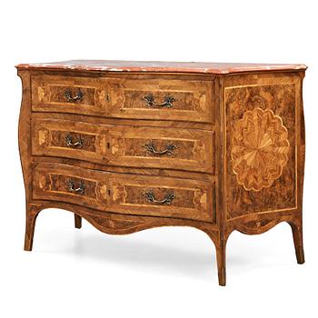 4. An Italian presumably Naples  Rococo 18th century commode.