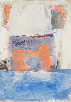 Irmeli Mäkilä, collage, signed and dated -89 a tergo.