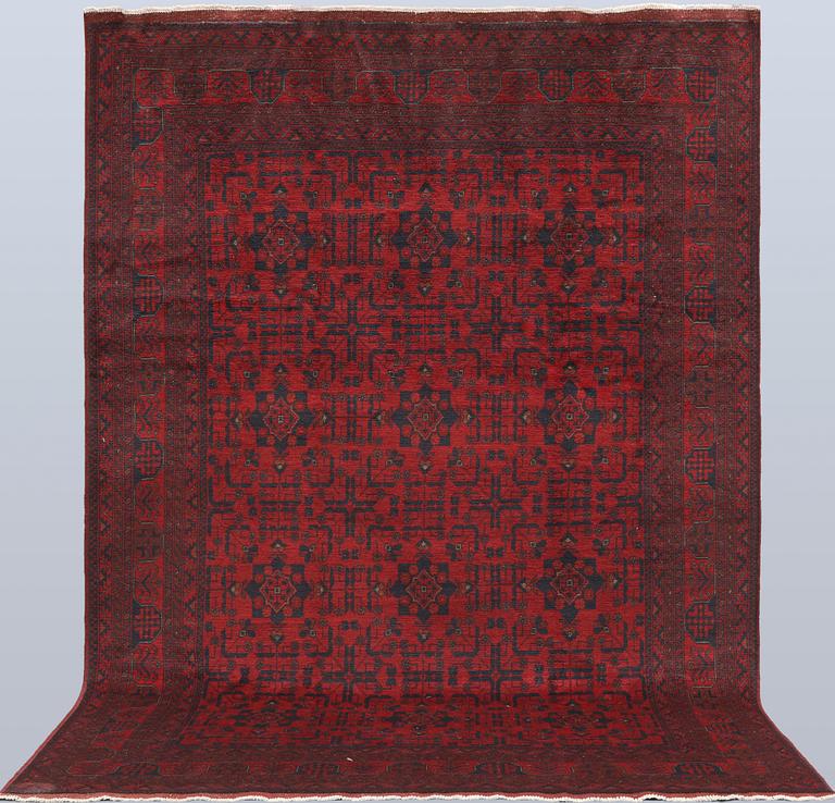 A Afghan fine carpet, 297 x 205 cm.