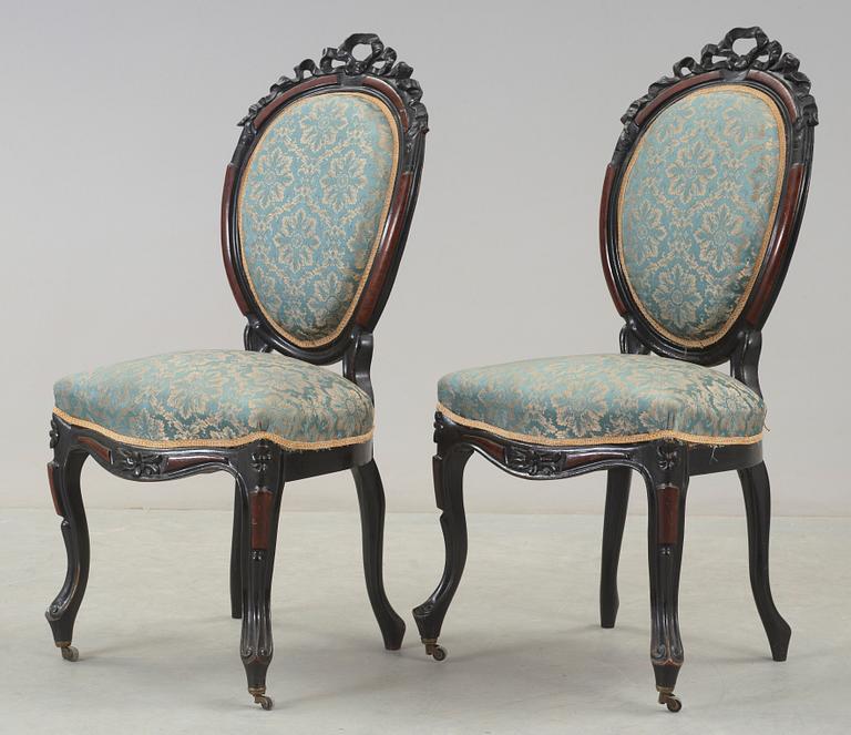 STOLAR, ett par, nyrokoko, 1800-talets andra hälft.