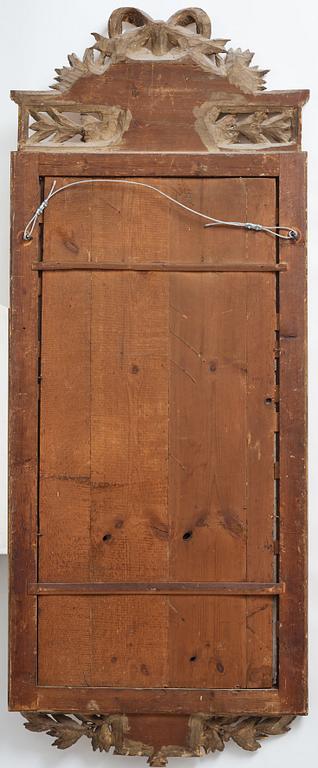 Spegel, tillskriven Pehr Ljung (1743-1819), bildhuggare i Stockholm, Gustaviansk.
