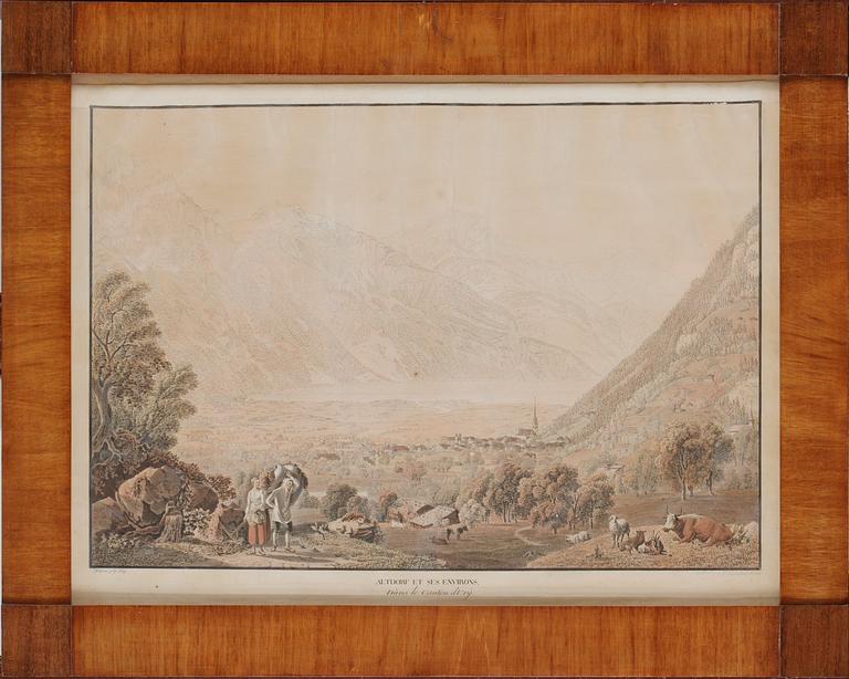 Gabriel Ludwig Lory, "Altdorf et ses environs"; "Vûe prise aux environs de la Tour" (2).