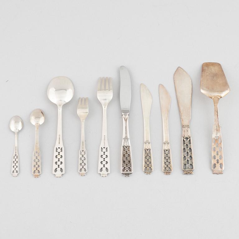 Cutlery service, 77 pieces, silver, model "Princess", Cesons, Gothenburg, some 1980.