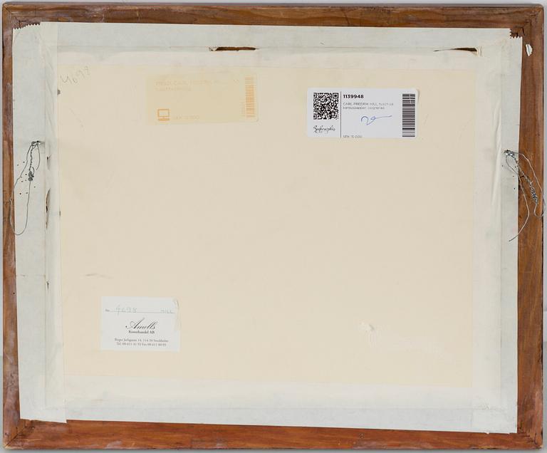 CARL FREDRIK HILL, indian ink on paper, unsigned.