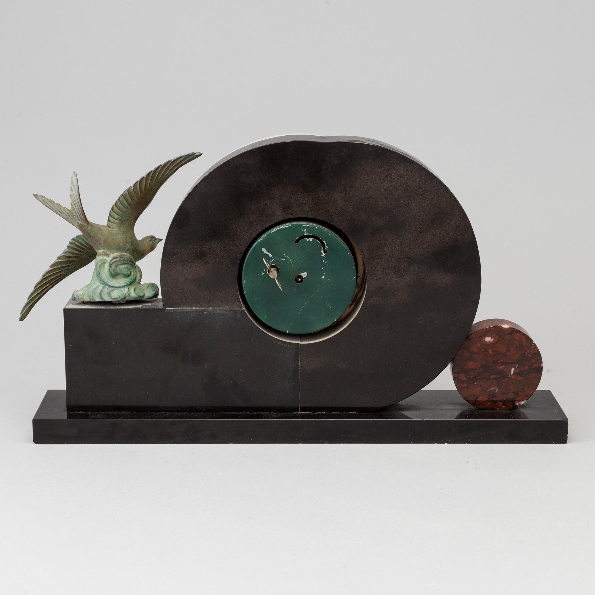 An art decó table watch, 1930s.