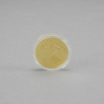 GULD & SILVERMYNT, 100 dollar, Elizabeth II, Canada 2000, 13,338g.