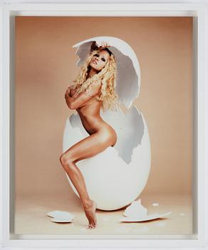 David LaChapelle, "Pamela Anderson: Over Easy", 1998.
