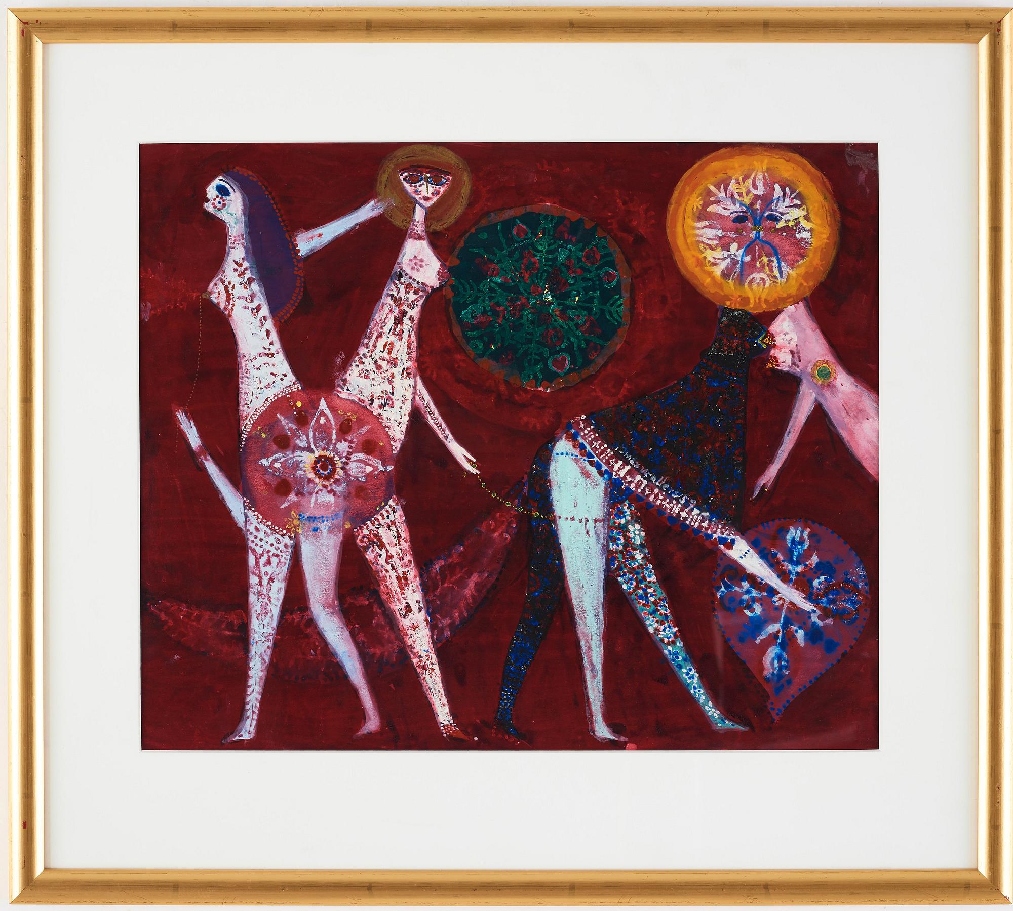 Max Walter Svanberg, signed Max Walters and dated -59, gouahce.