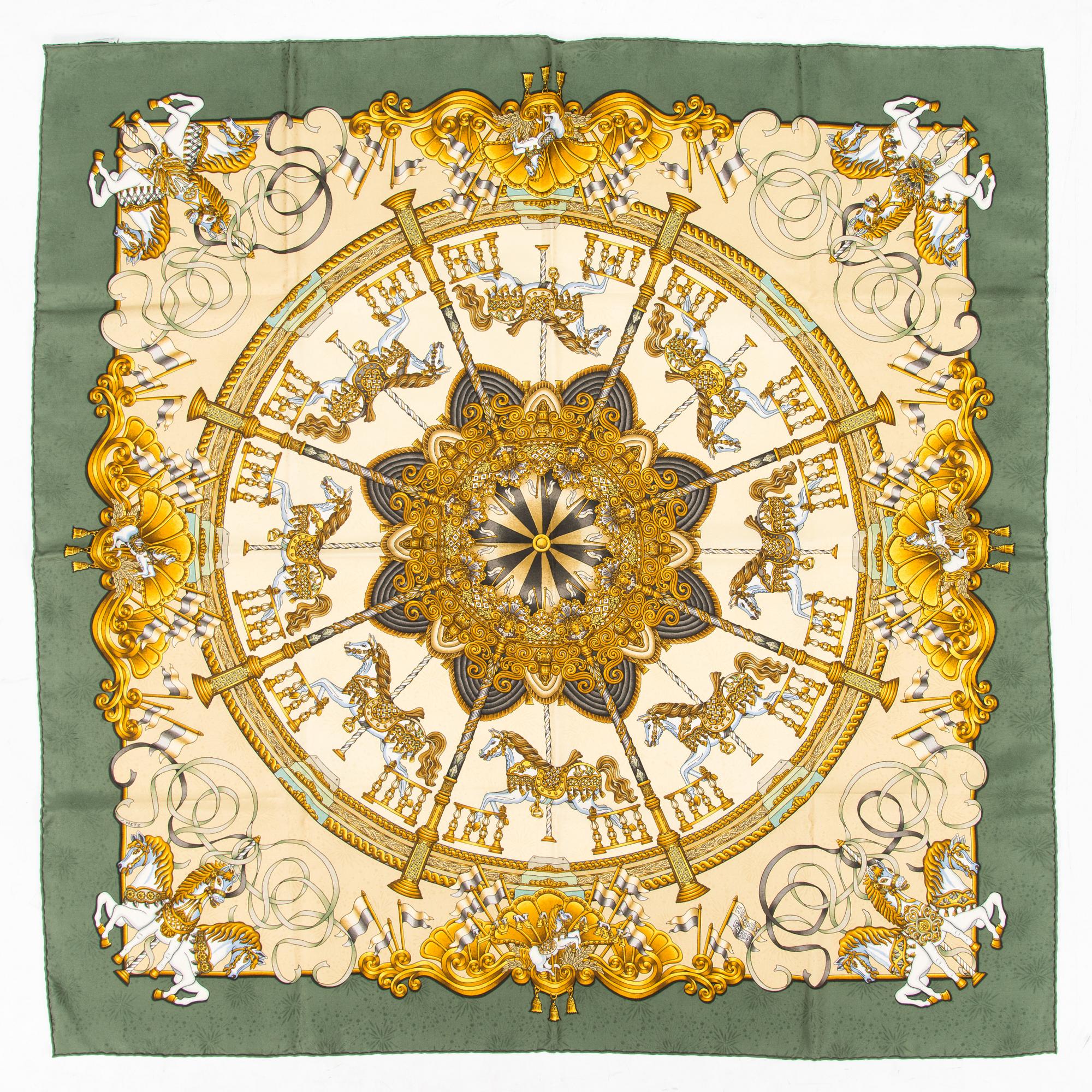 Hermès, "Luna Park", scarf.