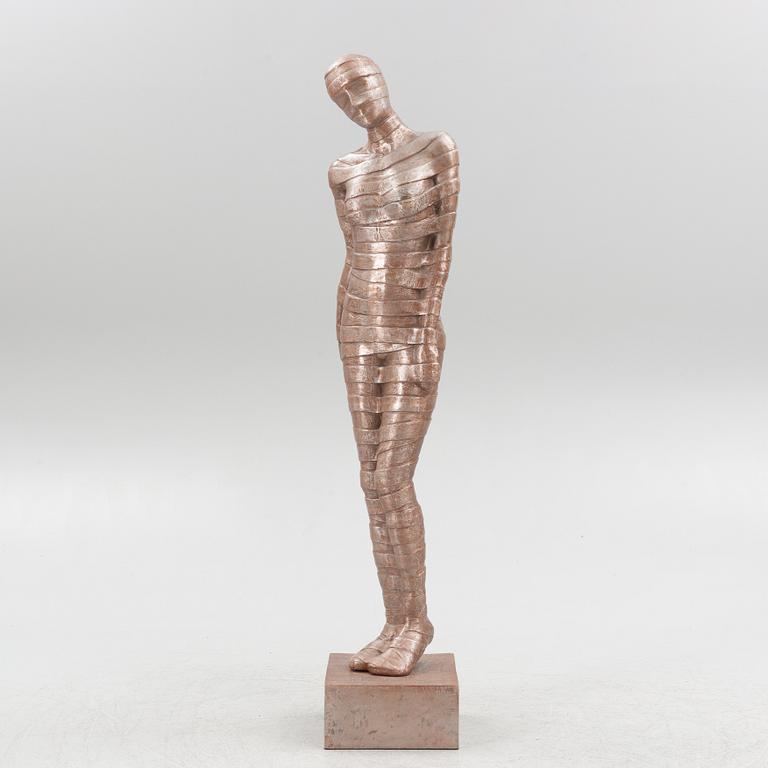 Decorative sculpture, patinated aluminium, Art People Gallery Paris.