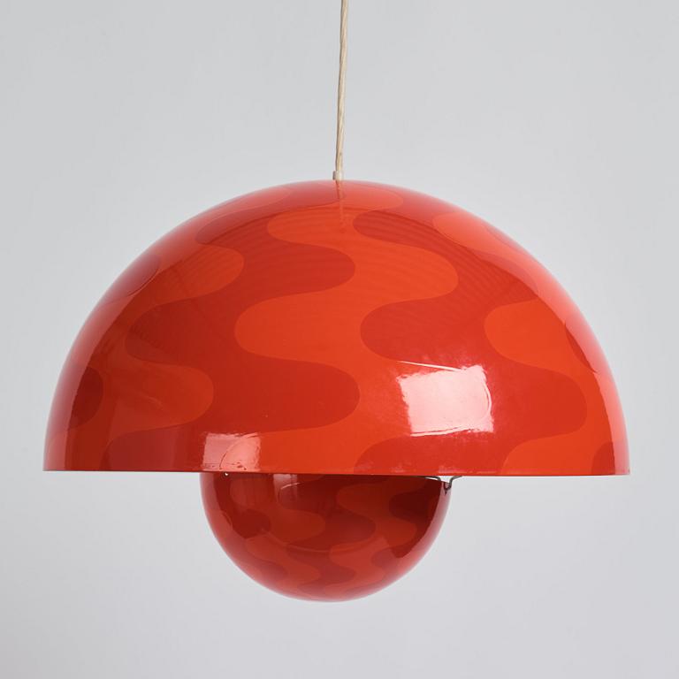 Verner Panton, a 'Flower Pot', ceiling lamp, Louis Poulsen, Denmark, 1970s.