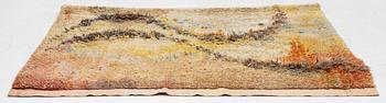 Woven tapestry, "Seidenwandt", rya variant, approx. 145 x 175 cm, Germany, signed B Bernhard.