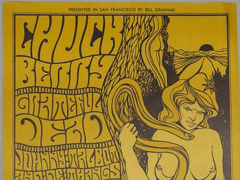 Wes Wilson, concert posters, a pair, West Coast Lithograph, 1967.