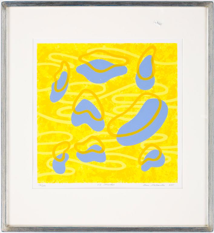 ANN MAKANDER, färglitografi, signerad o numrerad 186/240, daterad 2001.
