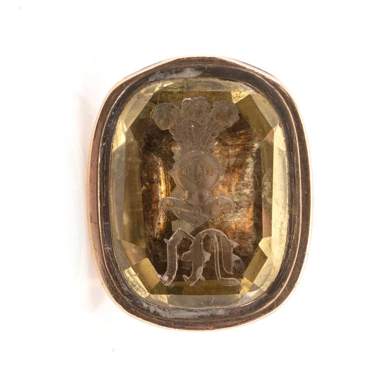 Seals two pieces, one with the arms of the Murray family.