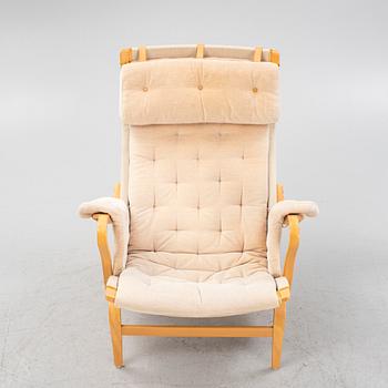 Bruno Mathsson, fåtölj med fotpall, "Pernilla", DUX.