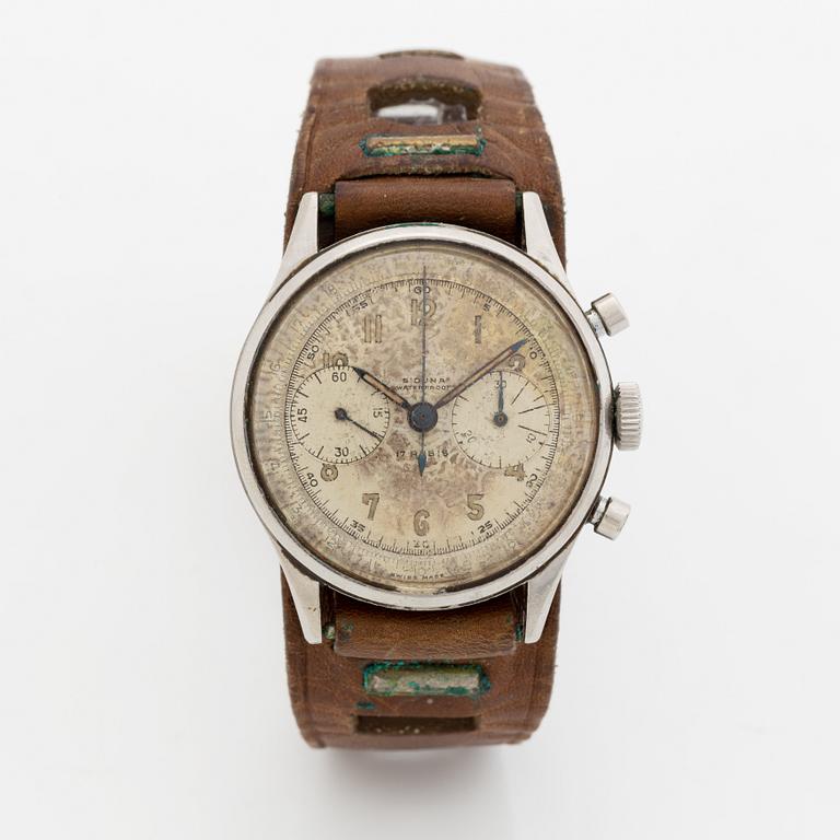 Siduna, armbandsur, kronograf, 38 mm.