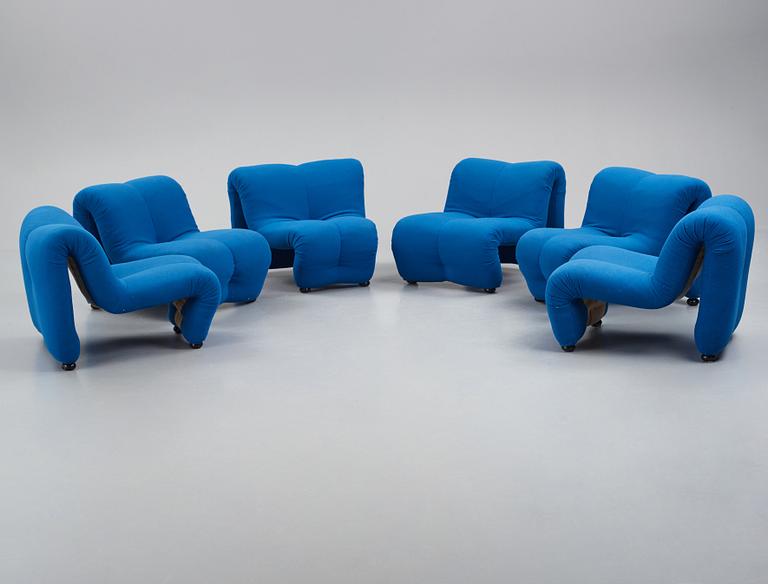 Jan Ekselius, a modular sofa, 'Etcetera Modul', J.O. Carlssons Möbel AB, Vetlanda, Sweden 1970s.