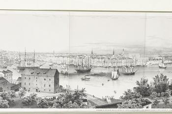 Carl-Johan Billmark, "Panorama de Stockholm pris de la Coupole de l'Eglise de Skeppsholmen".