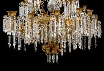 LJUSKRONA, 1800-talets andra hälft. Höjd ca 120 cm.