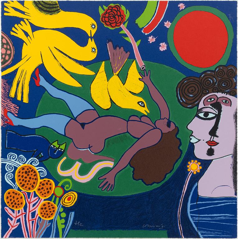 Beverloo Corneille, "Femme á la fleur".