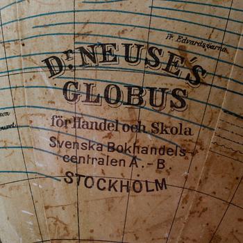 JORDGLOB, Dr Neuse's Globus, Stockholm, 1900-talets början.