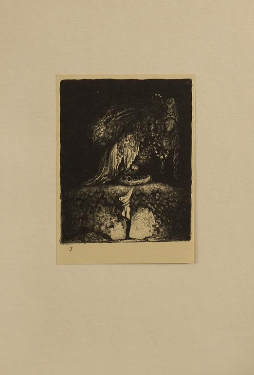 JOHN BAUER, Bok, "Troll, tio originallitografier av John Bauer", A Börtzells Tr. AB, Stockholm, 1915.