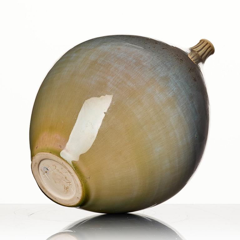 Stig Lindberg, a stoneware vase, Gustavsberg studio, Sweden 1961.
