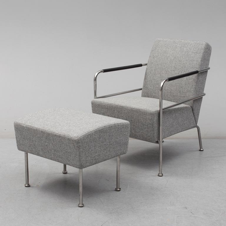 A 'Cinema' easy chair and ottoman by Gunilla Allard.