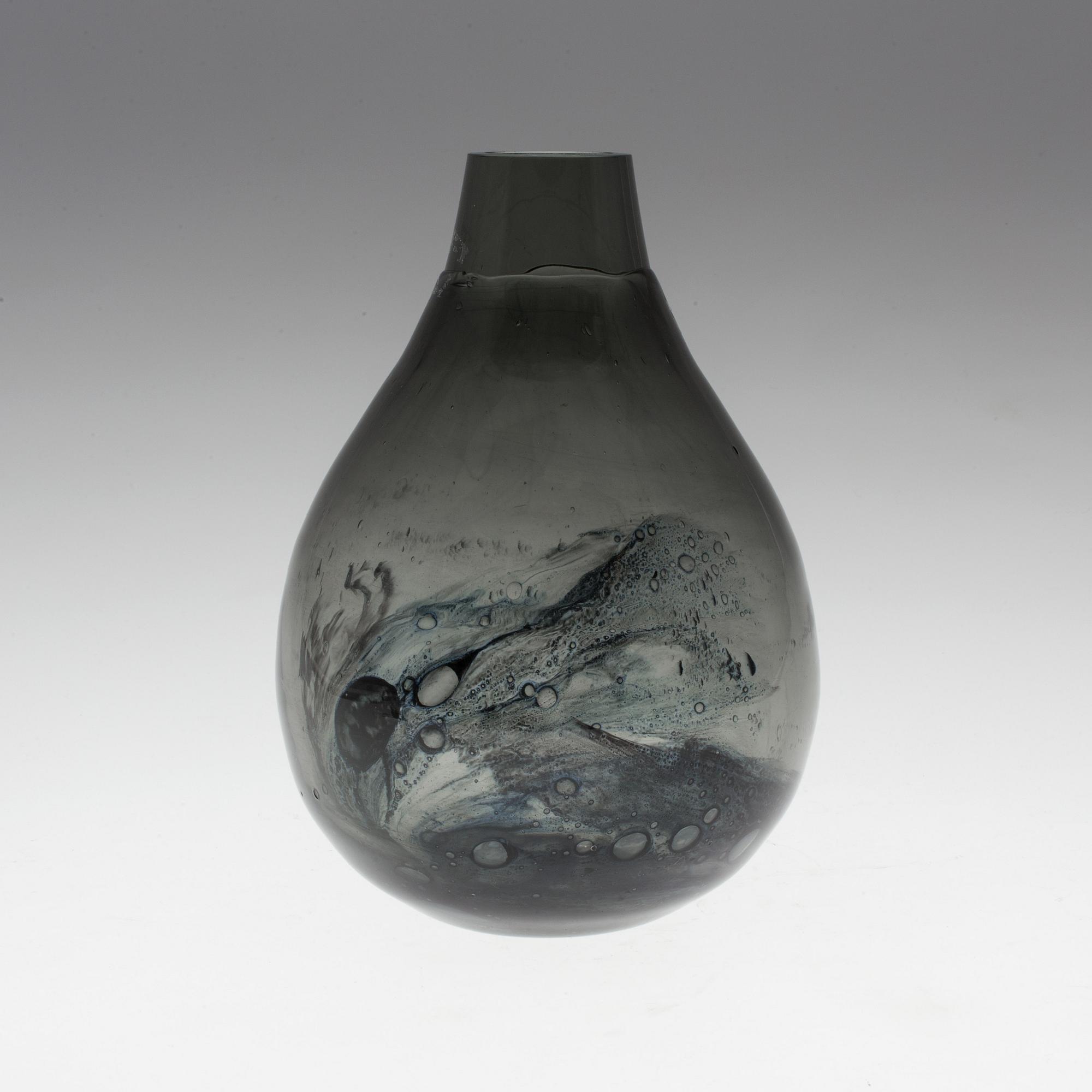 EVA ENGLUND, an 'Eldlek' glass vase from Pukeberg, unsigned.