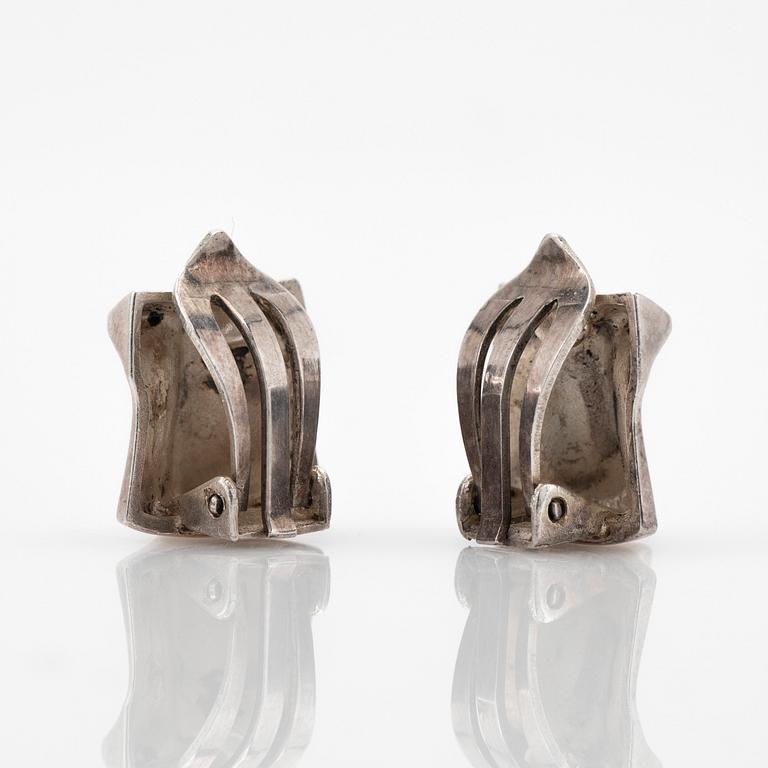 Björn Weckström, Earrings, a pair, "Muletta", sterling silver, Lapponia.