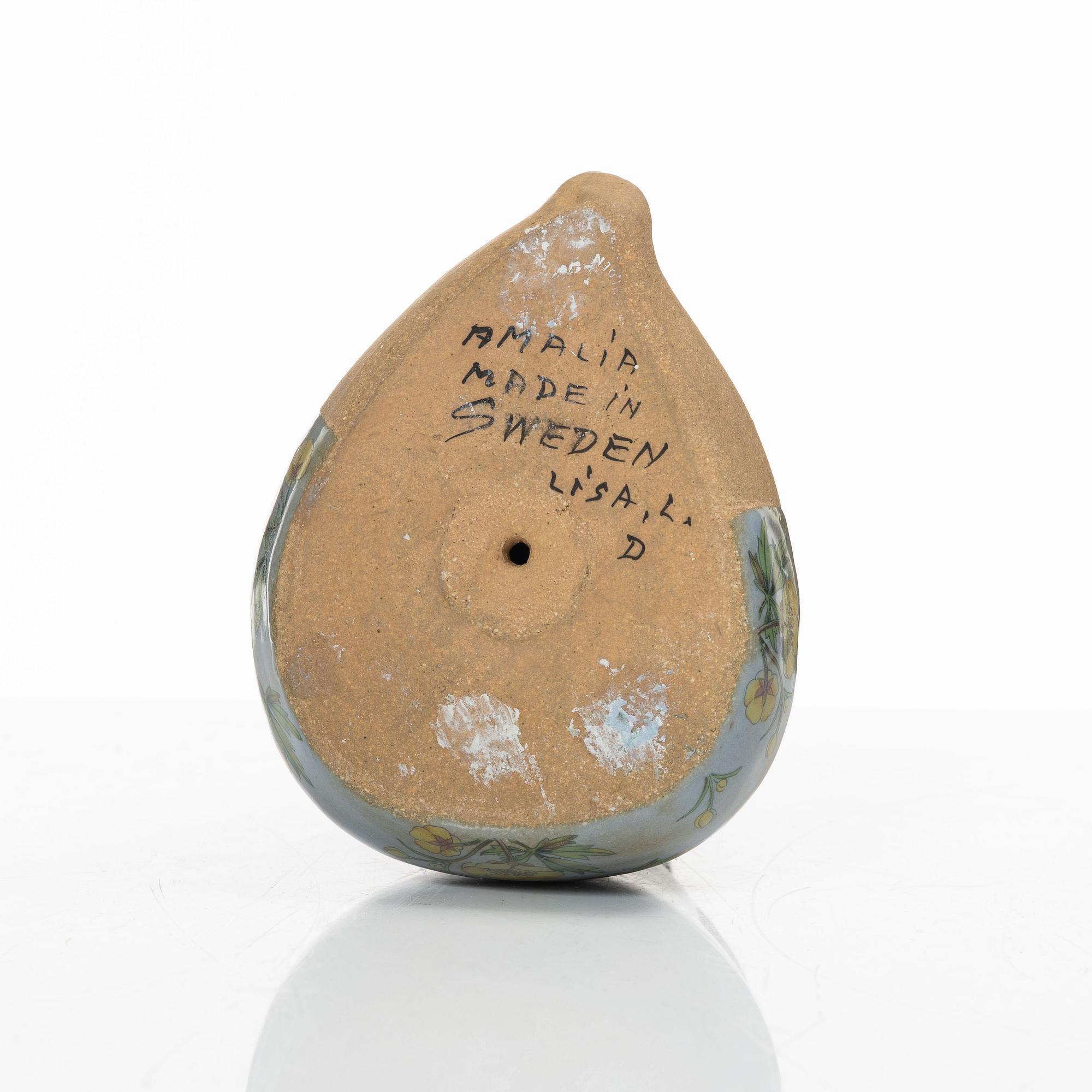 Lisa Larson, figurin, stengods, "Amalia" ur serien "ABC-flickor", Gustavsberg.