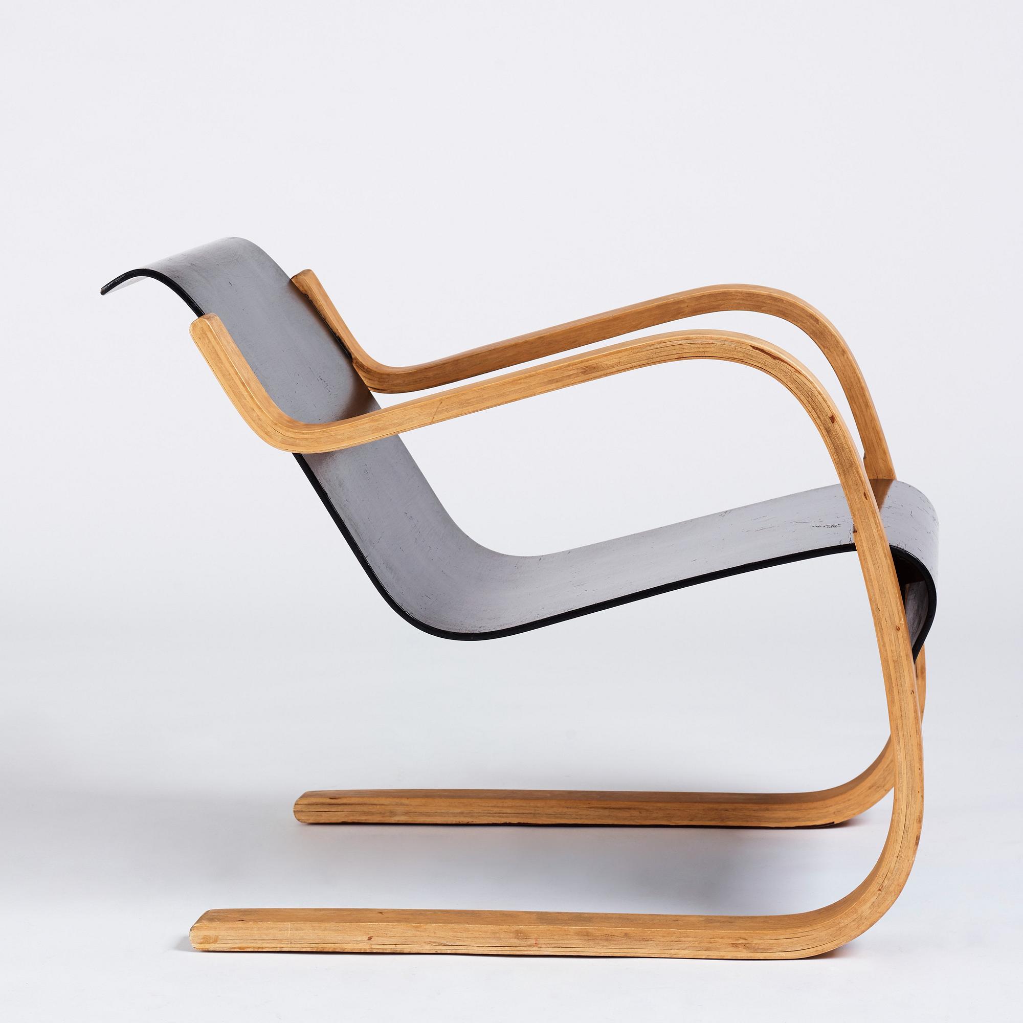 Alvar Aalto, a 'model 31' armchair, produced by O.y Huonekalu-ja Rakennustyötehdas, Finland or Aalto Design, Swedish Artek Hedemora.