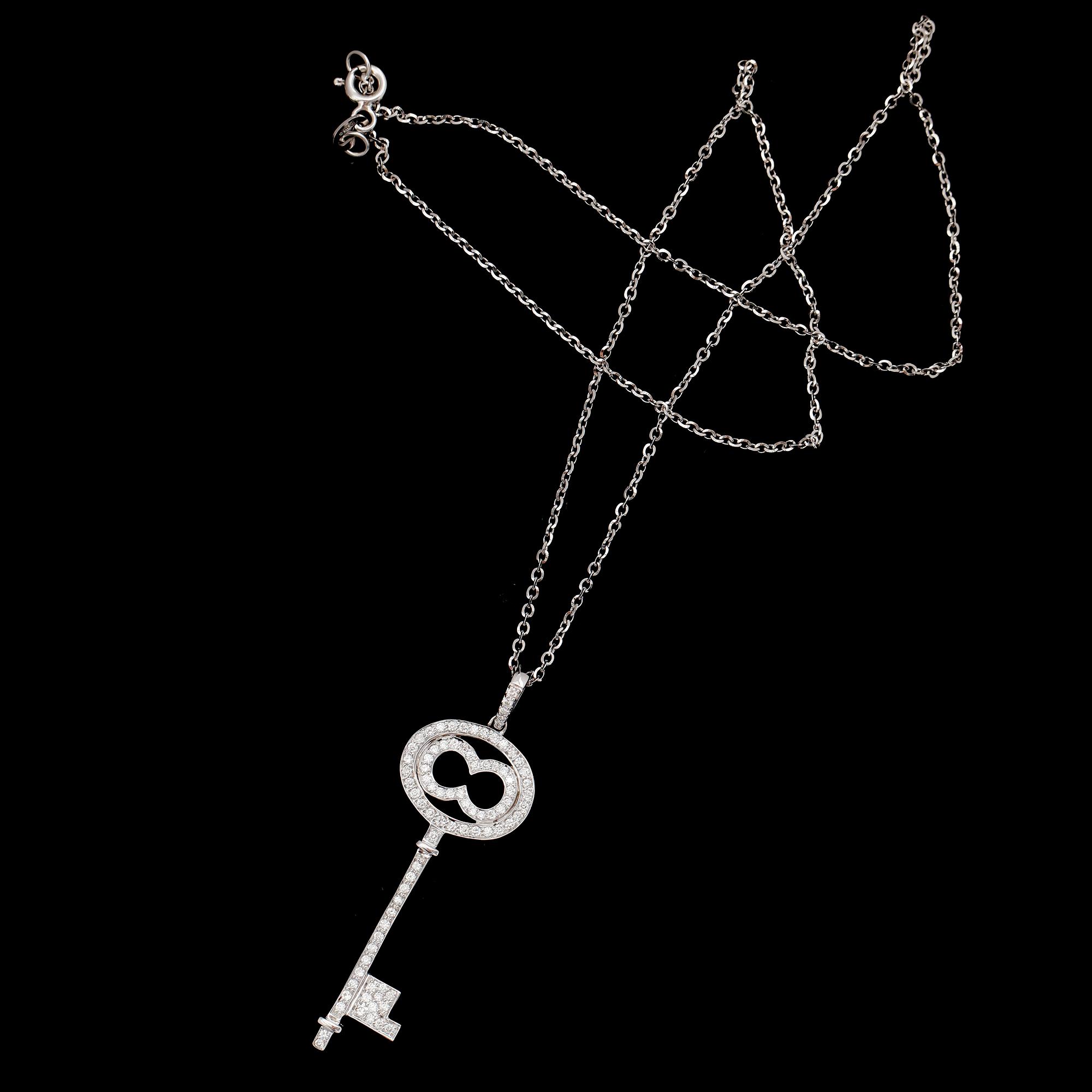 HÄNGE, 18 k vitguld, briljantslipade diamanter tot 0.56 ct.