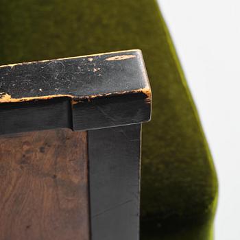 A pair of 1930s birch armchairs.