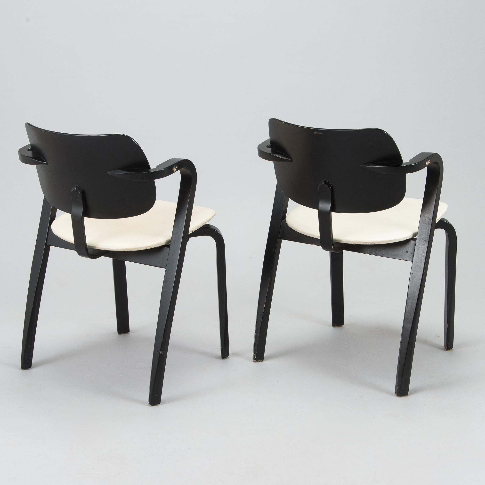Ilmari Tapiovaara, a set of six 1960s 'Aslak' armchairs for Asko, Finland.